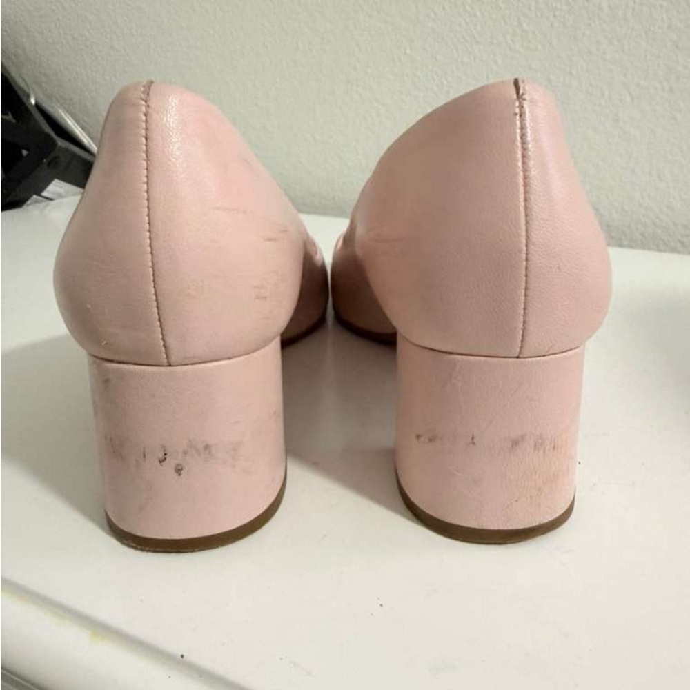 Tory Burch Pink Block Heel Shoes - Picture 6 of 10
